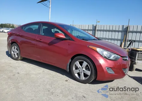 2013 Hyundai Elantra Gls z USA, uszkodzony, nr VIN 5NPDH4AE1DH420208